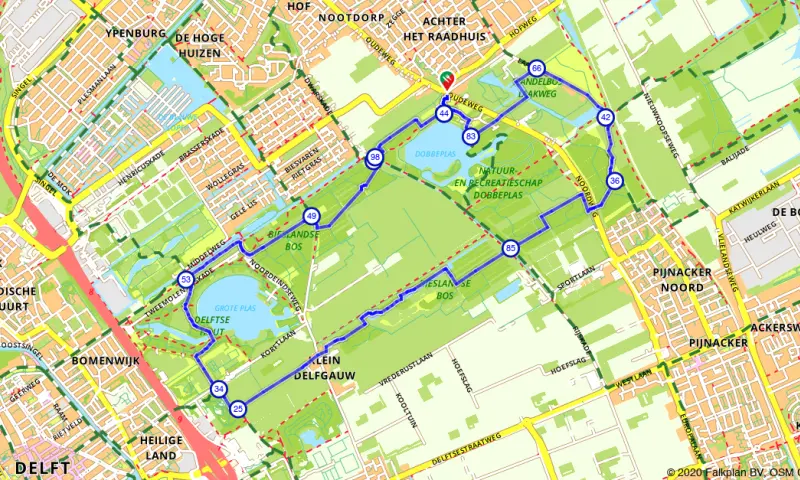 Route Zuid-Holland