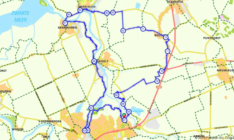 Route in Overijssel