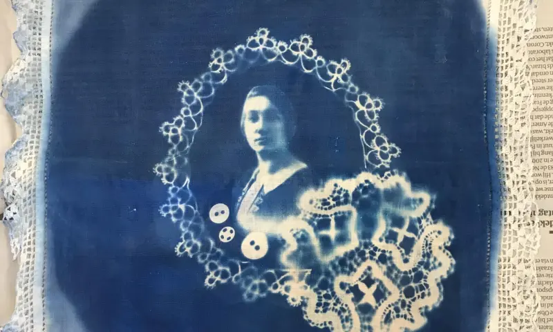 Cyanotype textiel