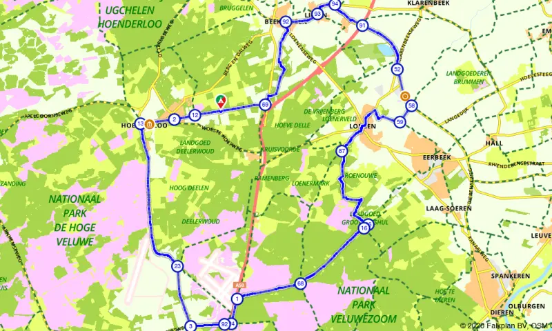 Route in Gelderland