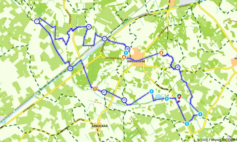 Route in Overijssel