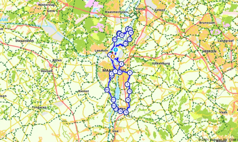 Route in Limburg