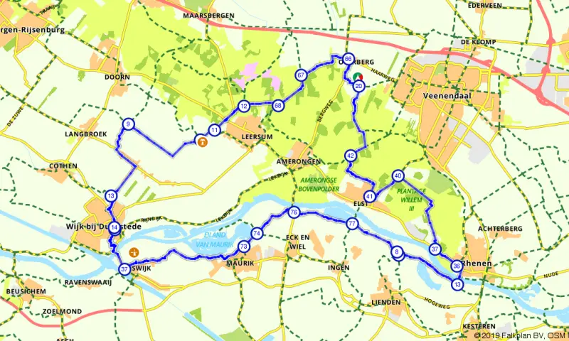 Route in Utrecht