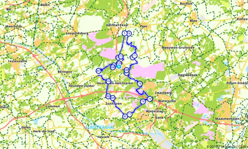 Route in Limburg