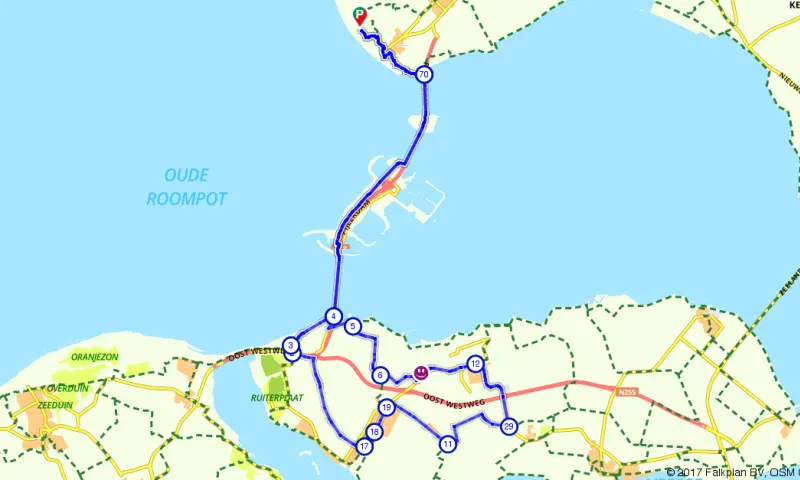 Route in Zeeland