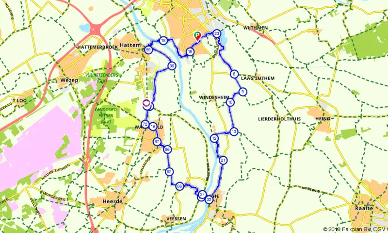 Route in Overijssel
