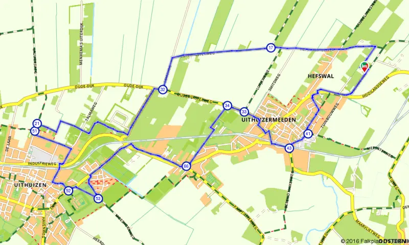 Route Groningen