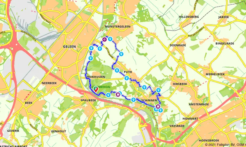 Route in Limburg