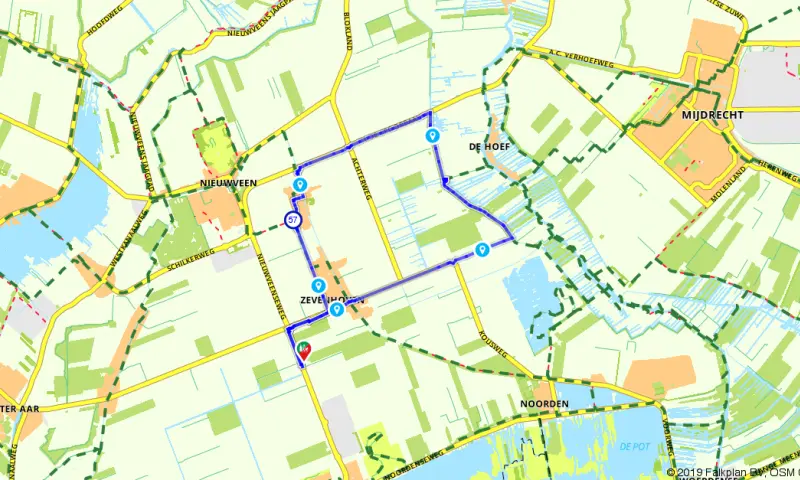Route Zuid-Holland