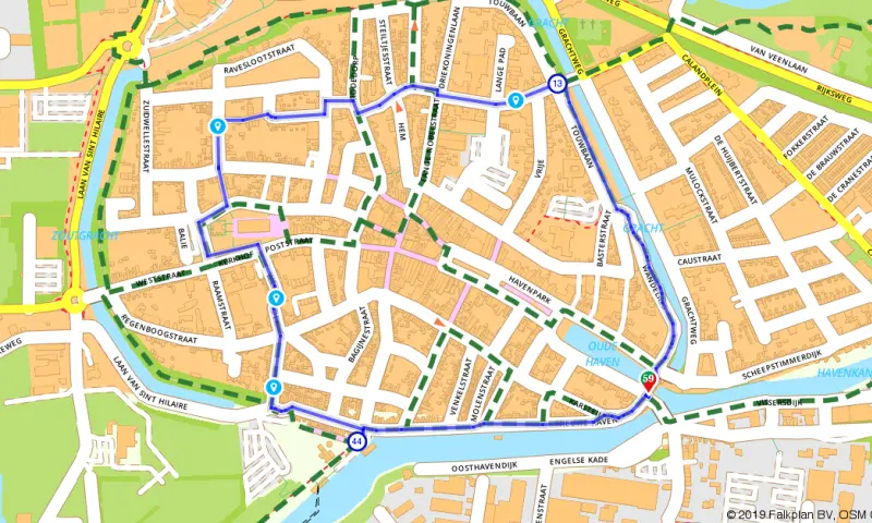 Route in Zeeland