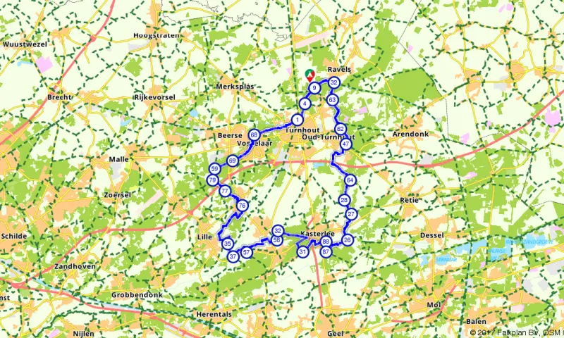 Route in het buitenland