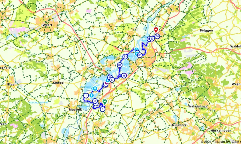 Route in Limburg