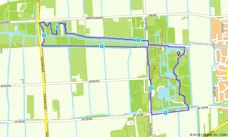 Route in Noord-Holland