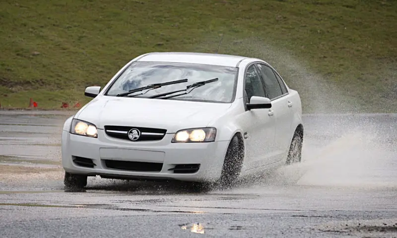 Driften op het circuit