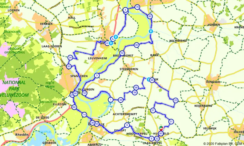 Route in Gelderland