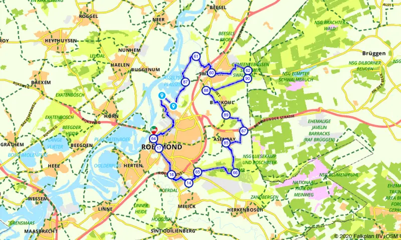 Route in Limburg