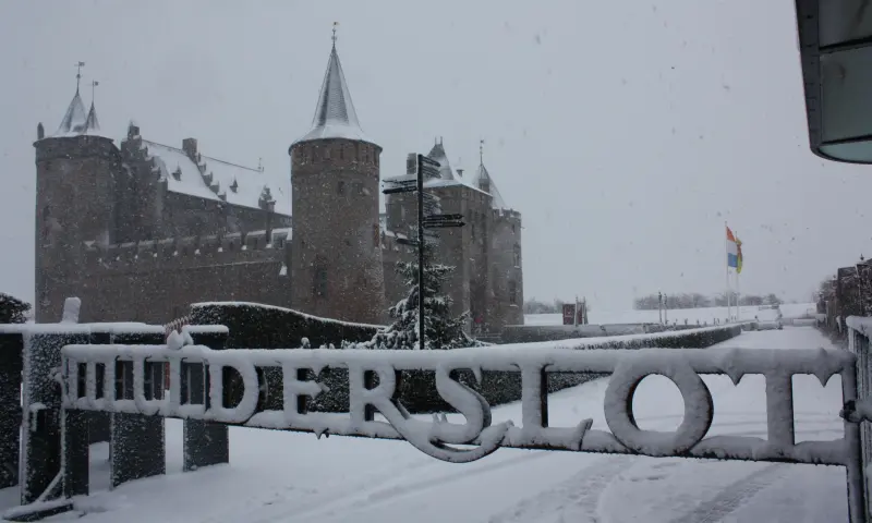 Muiderslot in de Sneeuw