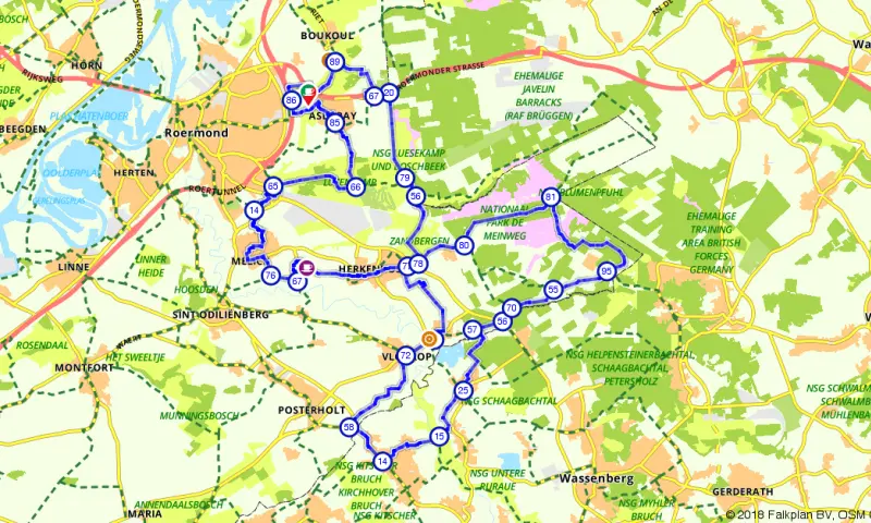 Route in Limburg