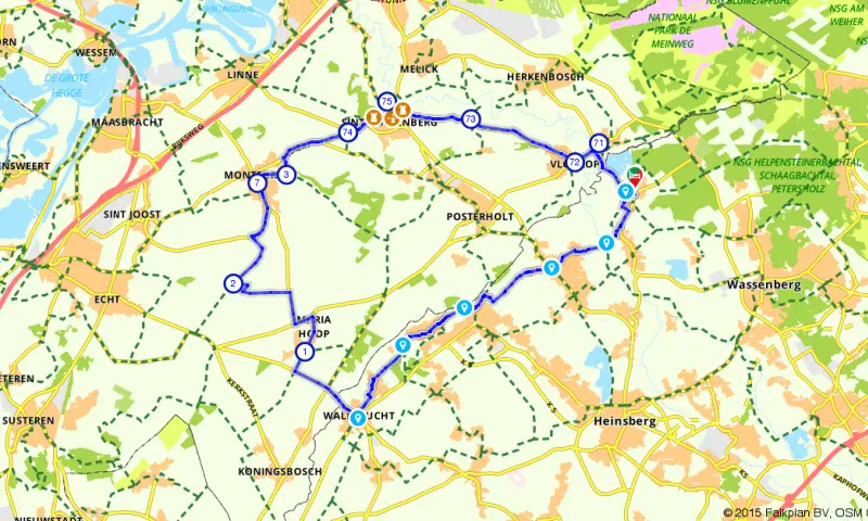 Route in het buitenland