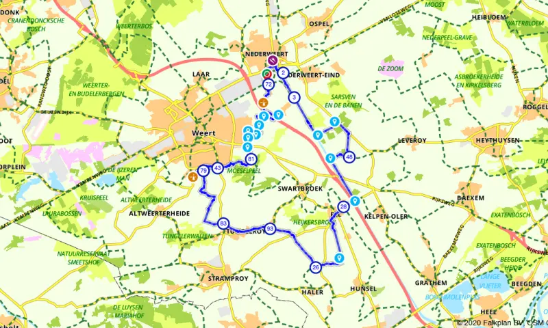 Route in Limburg