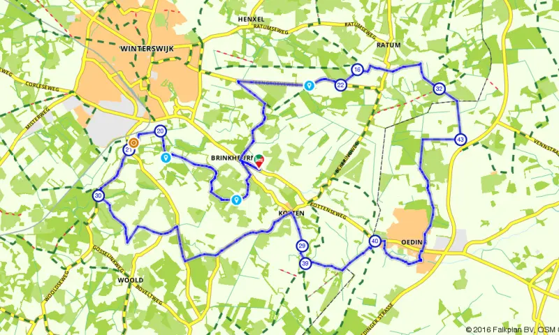 Route in Gelderland
