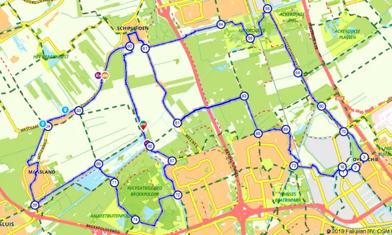 Route Zuid-Holland