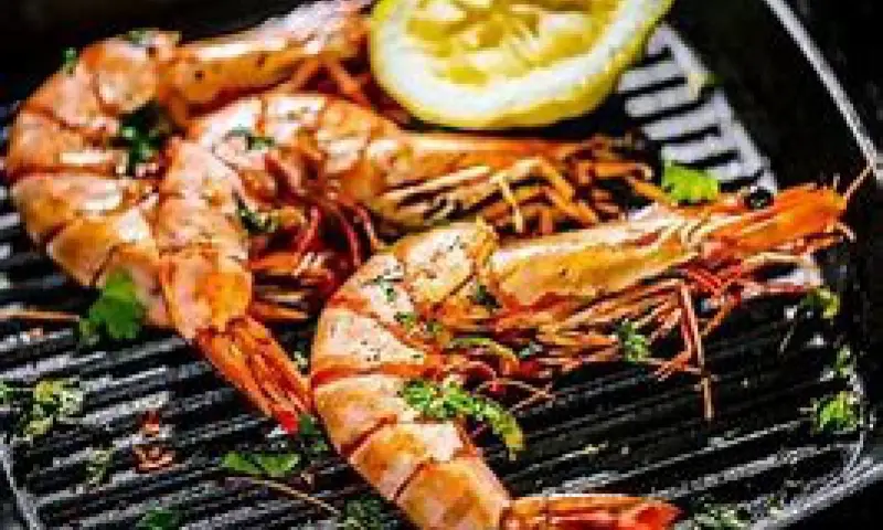 Garnalen op BBQ