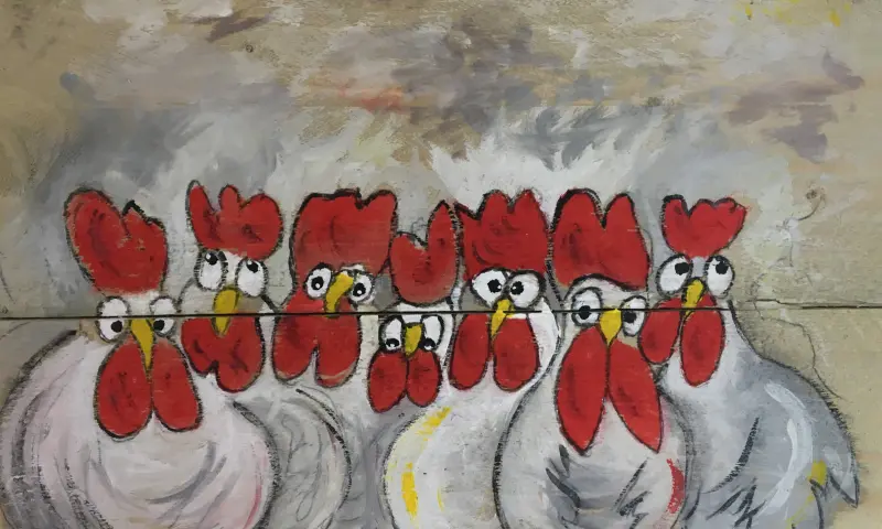 Cursus steigerhout schilderen: kippen