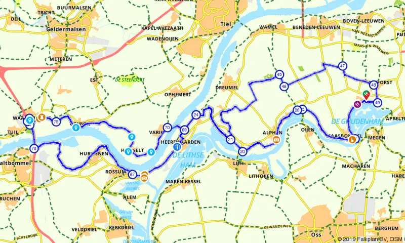 Route in Gelderland