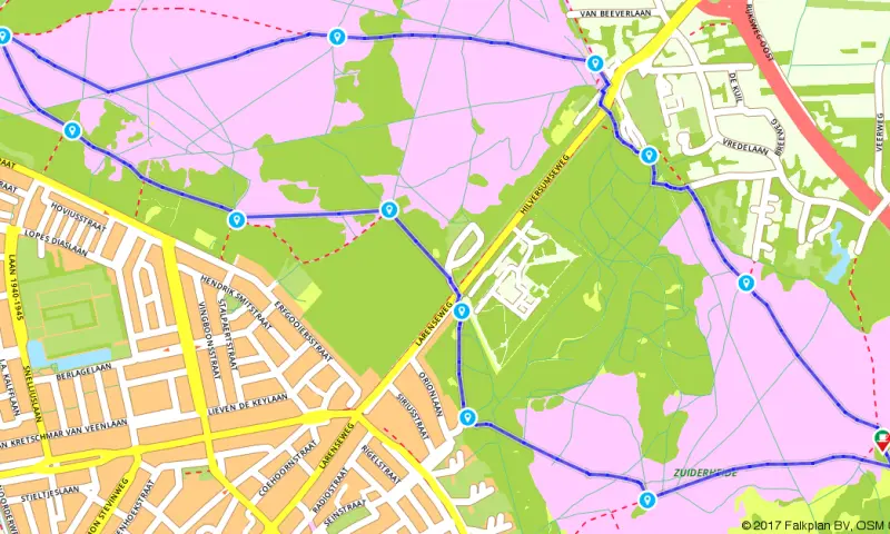 Route in Noord-Holland