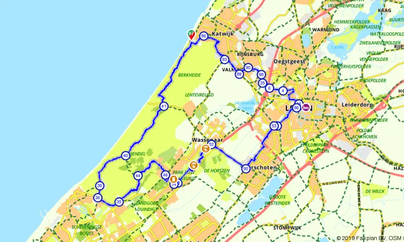 Fietsen door de duinen