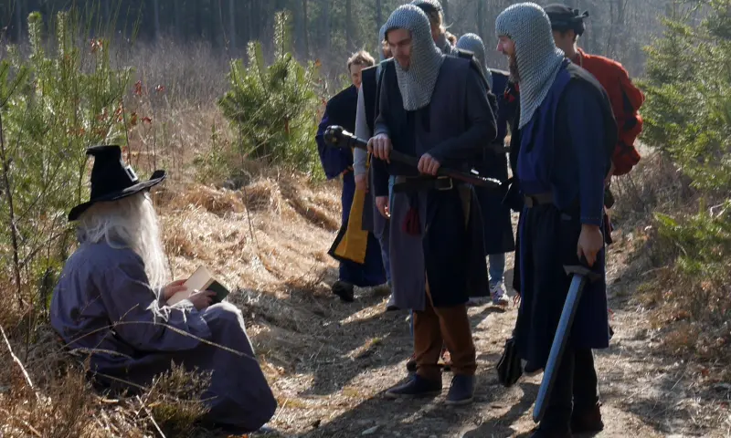 Vrienden aan het Larpen