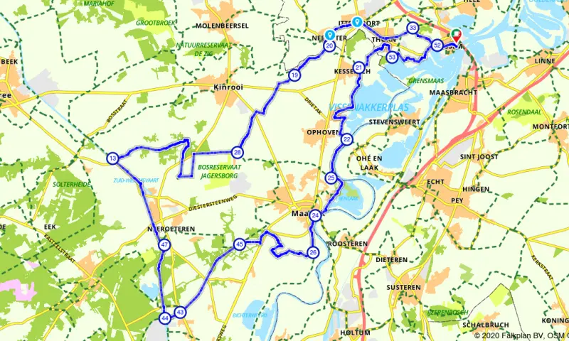 Route in Limburg