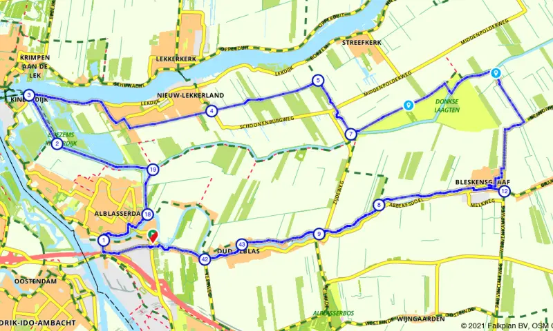 Route Zuid-Holland
