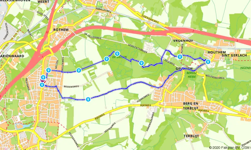 Route in Limburg