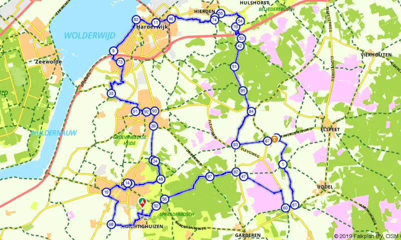 Route in Gelderland
