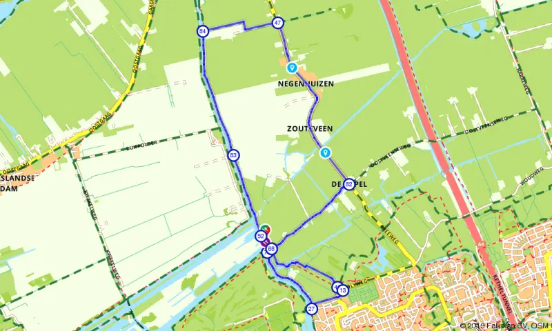 Route Zuid-Holland