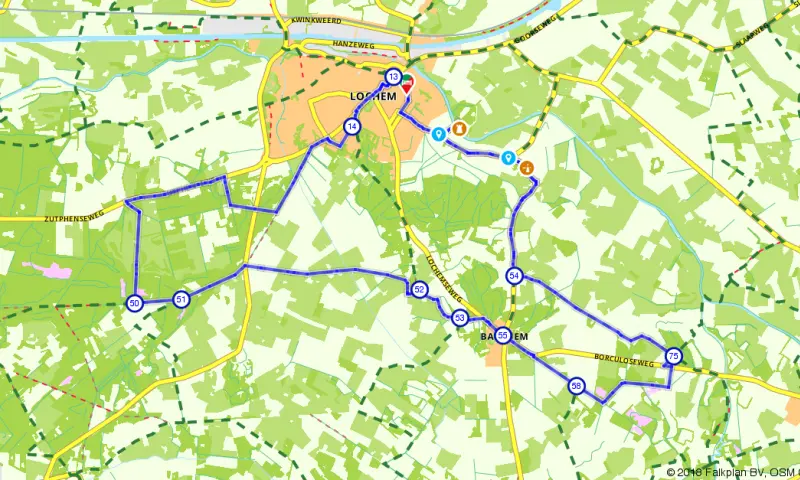 Route in Gelderland