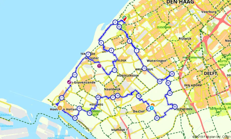 Route Zuid-Holland