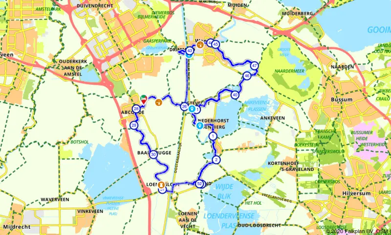 Route in Utrecht
