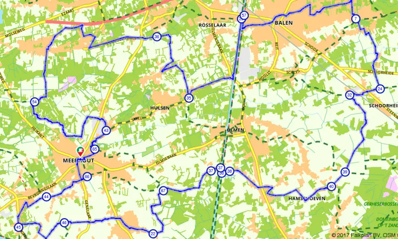 Route in het buitenland
