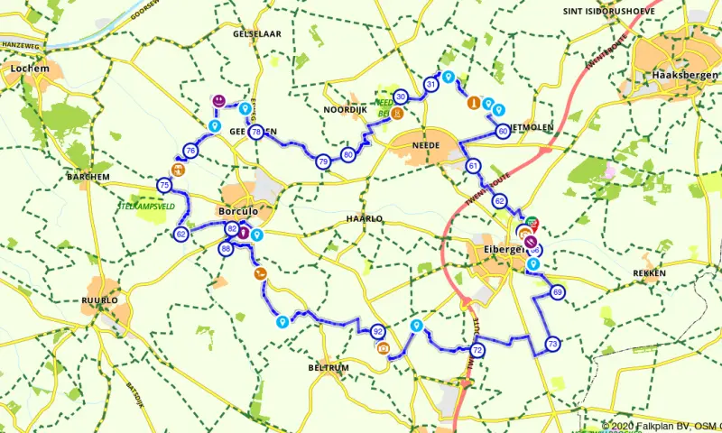 Route in Gelderland
