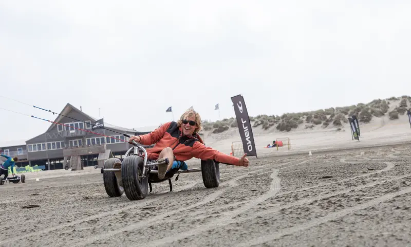 blokarten op het strand