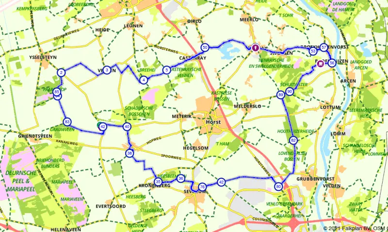 Route in Limburg