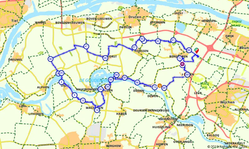 Route in Gelderland