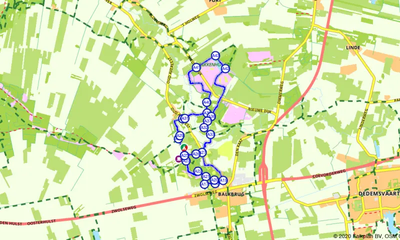 Route in Overijssel