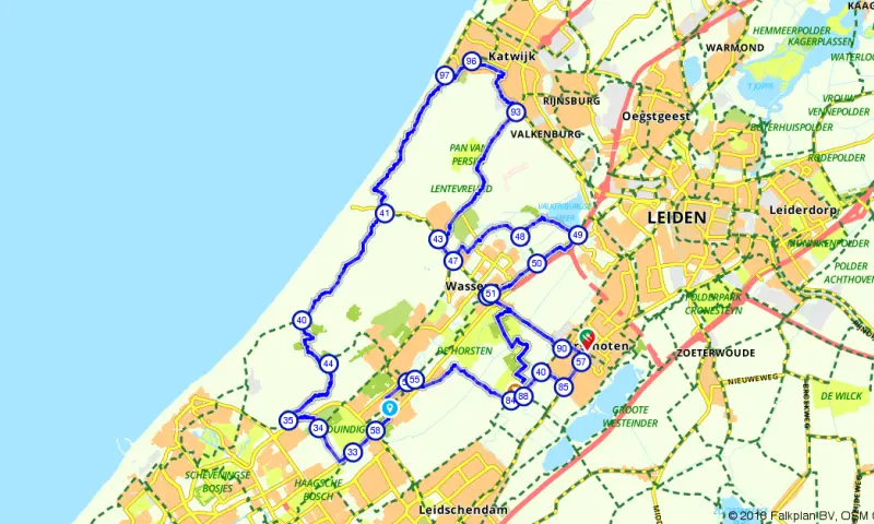 Route Zuid-Holland