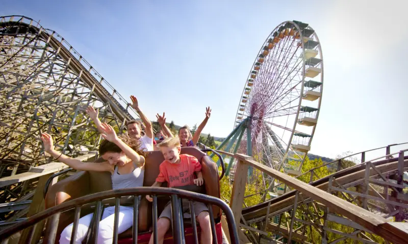 Bezoekers Walibi Belgium