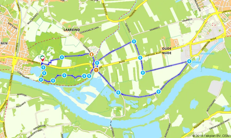 Route in Utrecht
