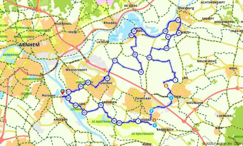 Route in Gelderland
